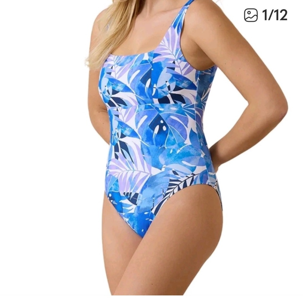 Tommy Bahama Palm one piece swimsuit.  New without tags w Panty sanitary liner.